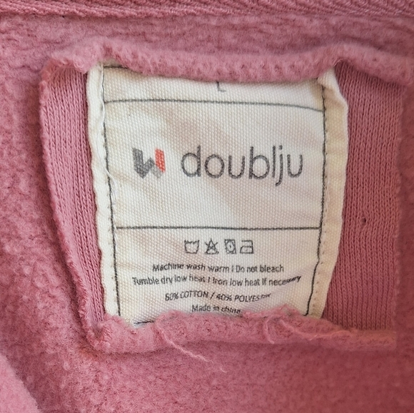 Doublju Women's Active Casual Zip-Up Color Block Hoodie Sweatshirt Size L - Picture 7 of 7